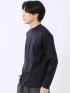 Tシャツ メンズ 長袖 ストレッチ UV 綿 コットン 無地 シルケット スムス モックネック ドレスT