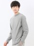 【DRESS T-SHIRT】シルケットスムス モックネック 長袖Tシャツ