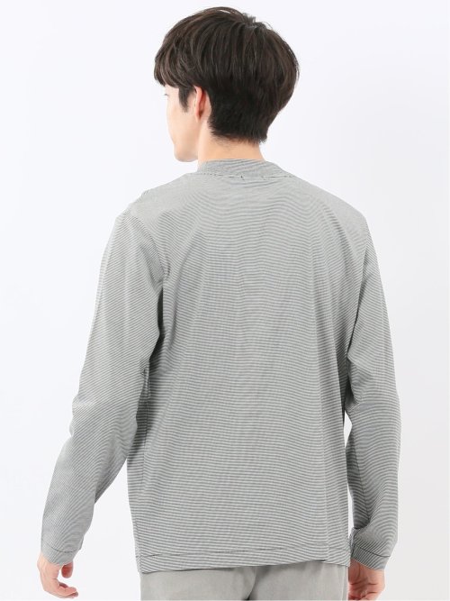 【DRESS T-SHIRT】シルケットスムス モックネック 長袖Tシャツ