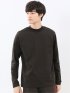【DRESS T-SHIRT】シルケットスムス モックネック 長袖Tシャツ
