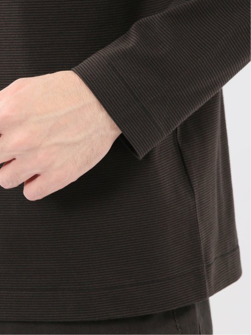 【DRESS T-SHIRT】シルケットスムス モックネック 長袖Tシャツ