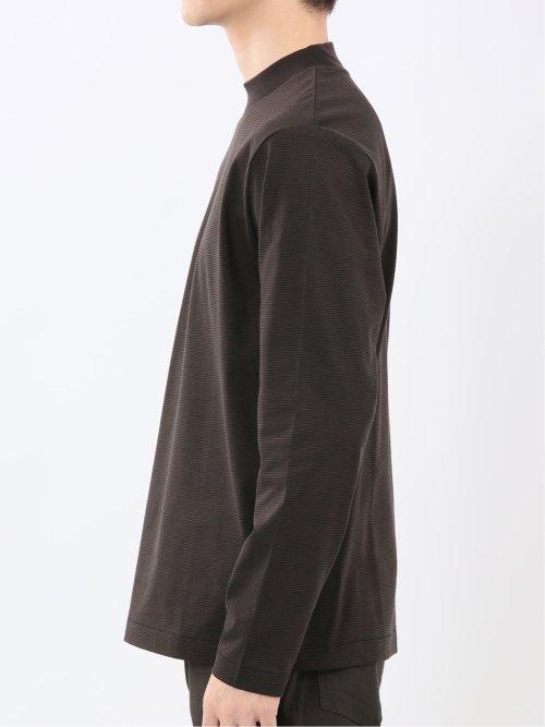 【DRESS T-SHIRT】シルケットスムス モックネック 長袖Tシャツ
