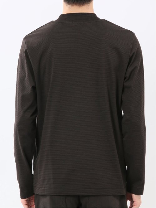 【DRESS T-SHIRT】シルケットスムス モックネック 長袖Tシャツ