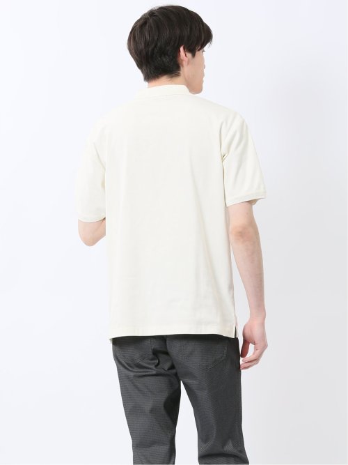 ストレッチ ニット衿 半袖ポロシャツ