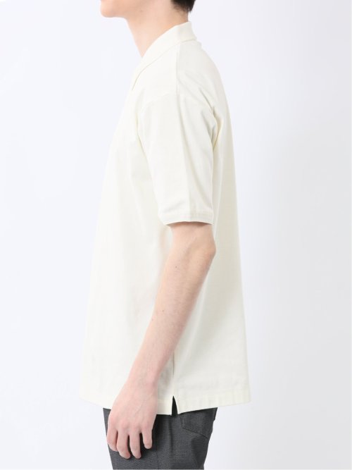 ストレッチ ニット衿 半袖ポロシャツ