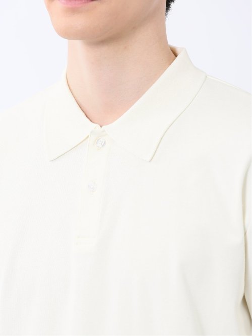 ストレッチ ニット衿 半袖ポロシャツ