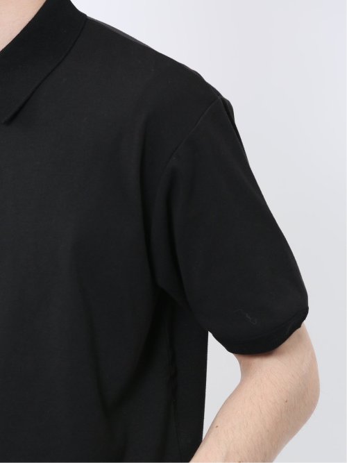 ストレッチ ニット衿 半袖ポロシャツ