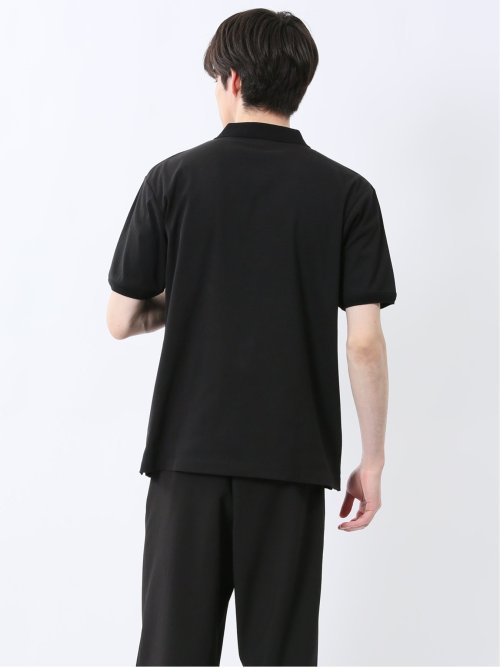 ストレッチ ニット衿 半袖ポロシャツ