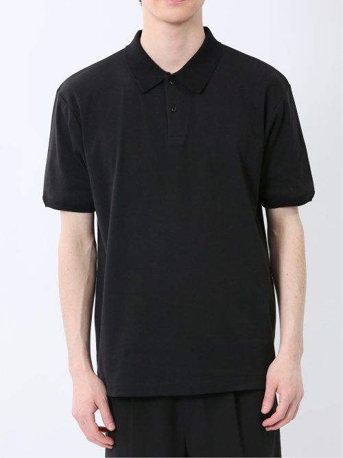 ストレッチ ニット衿 半袖ポロシャツ