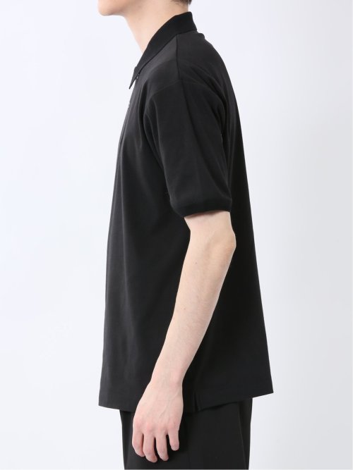 ストレッチ ニット衿 半袖ポロシャツ