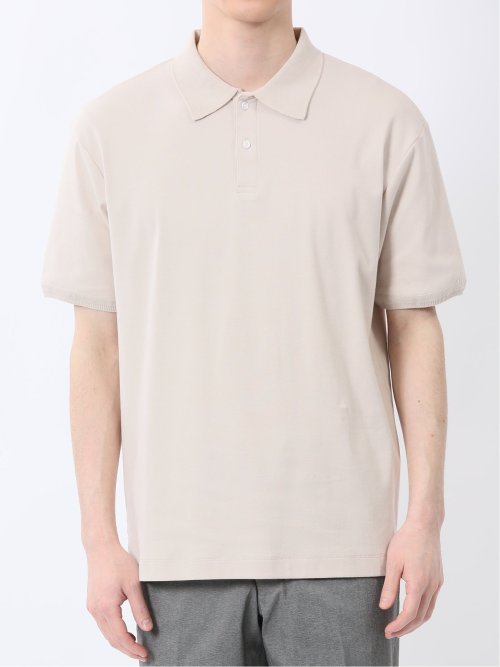 ストレッチ ニット衿 半袖ポロシャツ