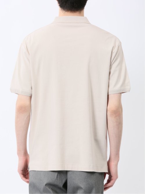 ストレッチ ニット衿 半袖ポロシャツ