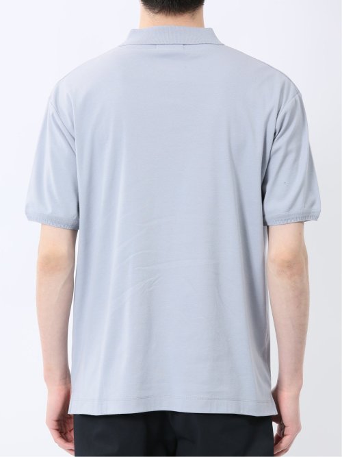 ストレッチ ニット衿 半袖ポロシャツ