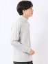 Tシャツ メンズ 長袖 ストレッチ 抗菌防臭 UV 綿 コットン 無地 シルケット スムス タートルネック ドレスT