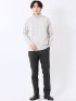 Tシャツ メンズ 長袖 ストレッチ 抗菌防臭 UV 綿 コットン 無地 シルケット スムス タートルネック ドレスT