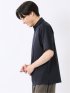 接触冷感 ストレッチ 綿100% コットン シルケットスムス ワイドカラー 半袖 ポロシャツ メンズ