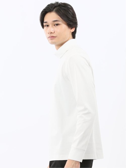 【DRESS T-SHIRT】シルケットスムス タートルネック 長袖Tシャツ