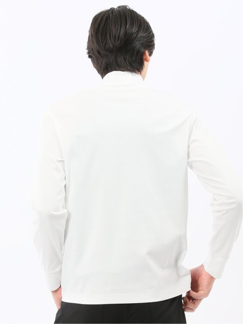 【DRESS T-SHIRT】シルケットスムス タートルネック 長袖Tシャツ