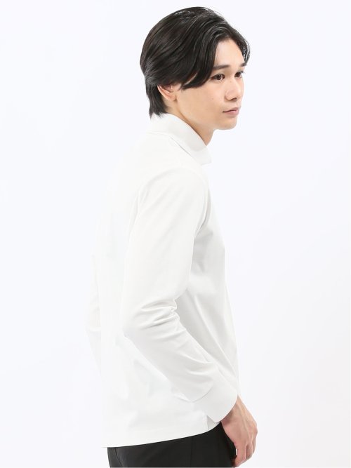 【DRESS T-SHIRT】シルケットスムス タートルネック 長袖Tシャツ