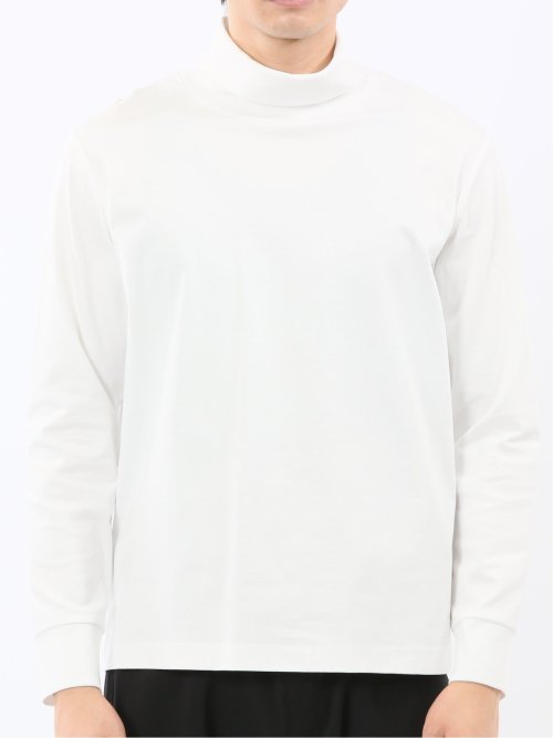 【DRESS T-SHIRT】シルケットスムス タートルネック 長袖Tシャツ