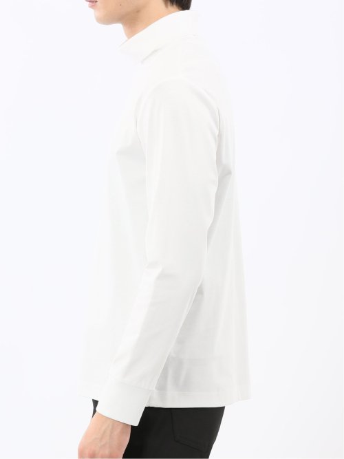 【DRESS T-SHIRT】シルケットスムス タートルネック 長袖Tシャツ