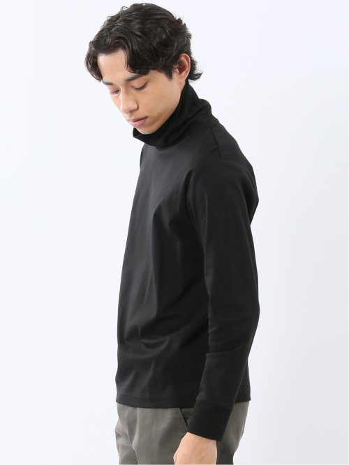 【DRESS T-SHIRT】シルケットスムス タートルネック 長袖Tシャツ