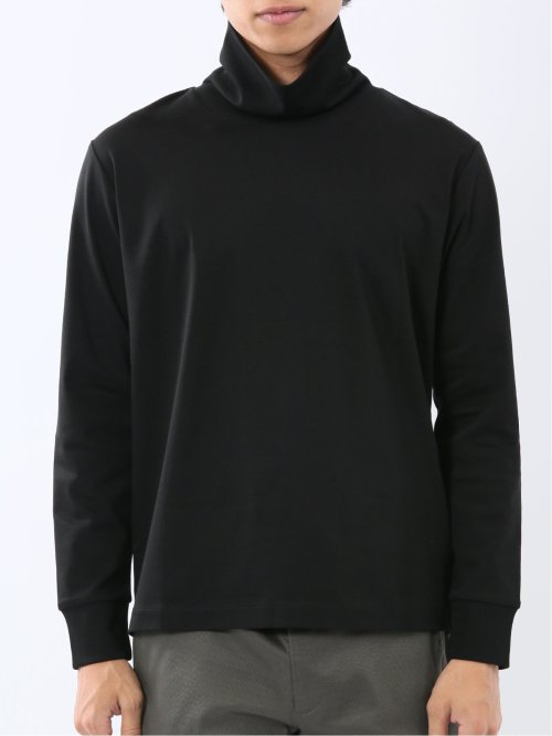 【DRESS T-SHIRT】シルケットスムス タートルネック 長袖Tシャツ