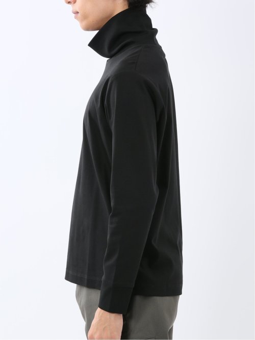 【DRESS T-SHIRT】シルケットスムス タートルネック 長袖Tシャツ