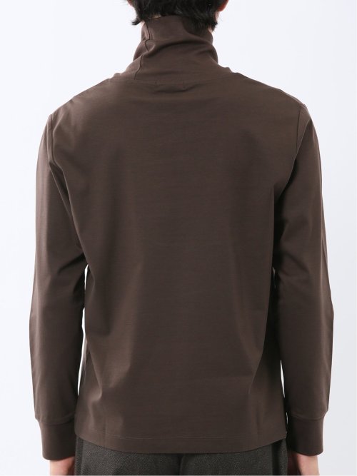 【DRESS T-SHIRT】シルケットスムス タートルネック 長袖Tシャツ