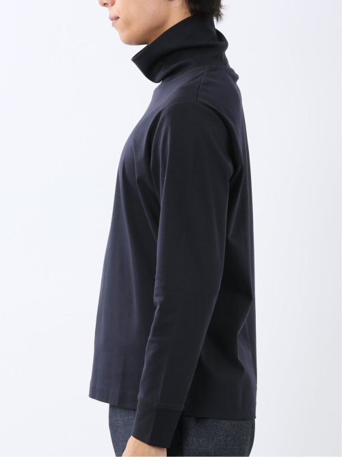 【DRESS T-SHIRT】シルケットスムス タートルネック 長袖Tシャツ