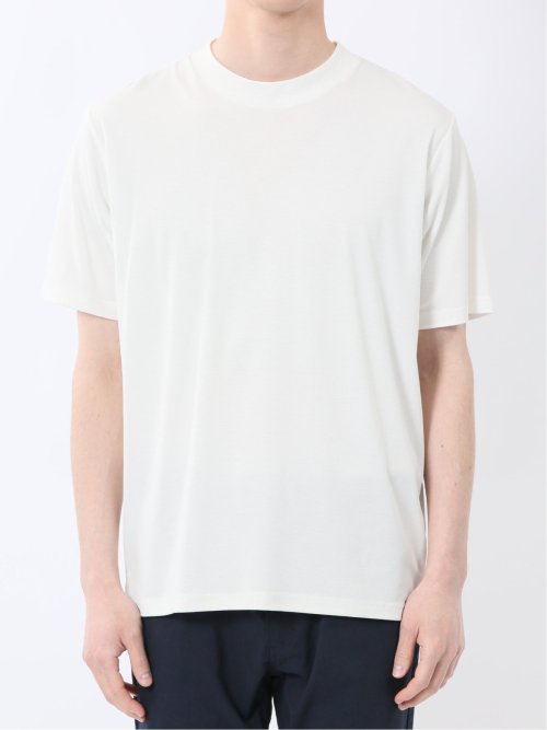 接触冷感 モックネック半袖Tシャツ