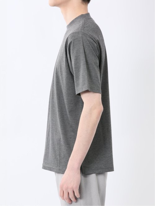 接触冷感 モックネック半袖Tシャツ