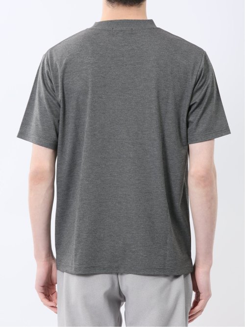 接触冷感 モックネック半袖Tシャツ