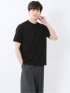 接触冷感 モックネック半袖Tシャツ