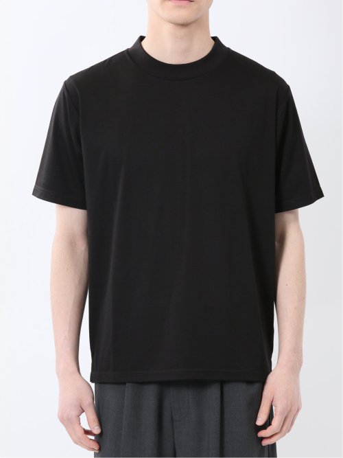 接触冷感 モックネック半袖Tシャツ