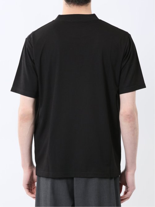 接触冷感 モックネック半袖Tシャツ