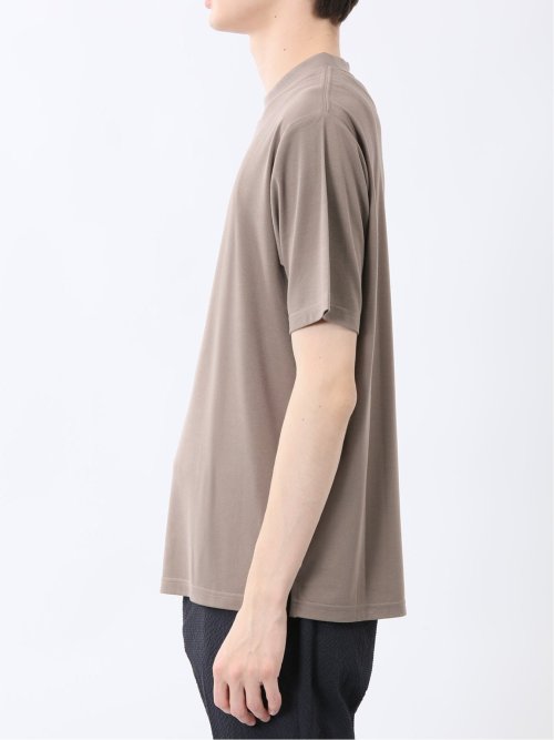 接触冷感 モックネック半袖Tシャツ