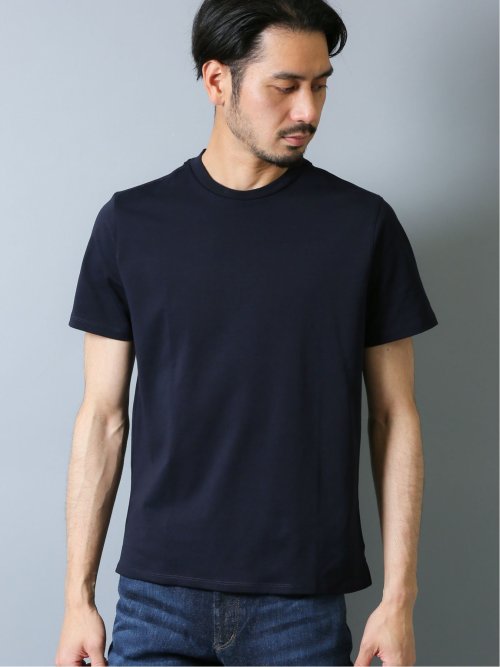 【DRESS T-SHIRT】シルケットポンチ クルーネック半袖Ｔシャツ