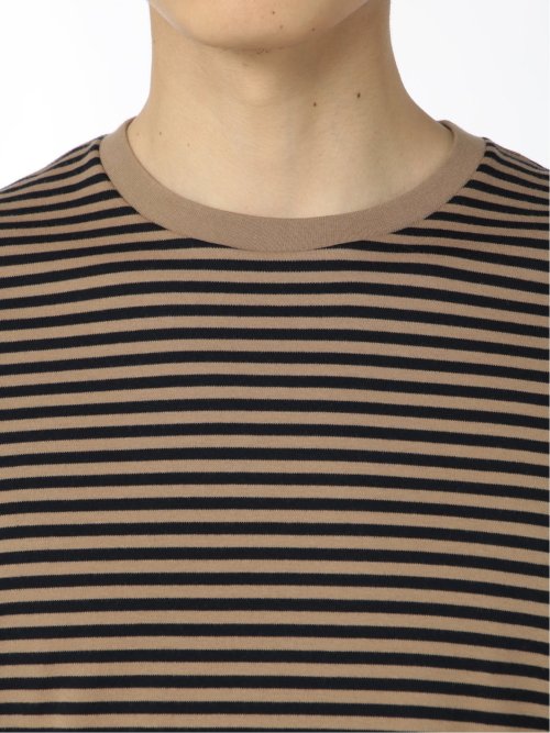 【DRESS T-SHIRT】AIR SILKETE ボーダー柄 クルーネック半袖Ｔシャツ