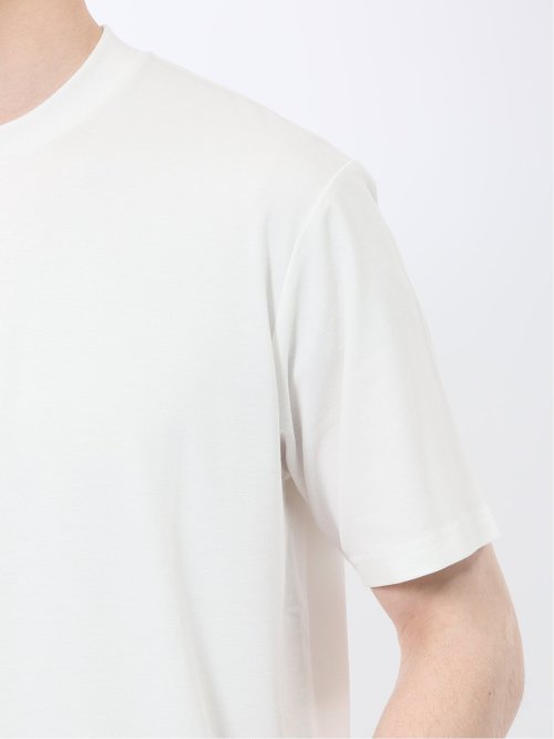 接触冷感 スロープネック半袖Tシャツ