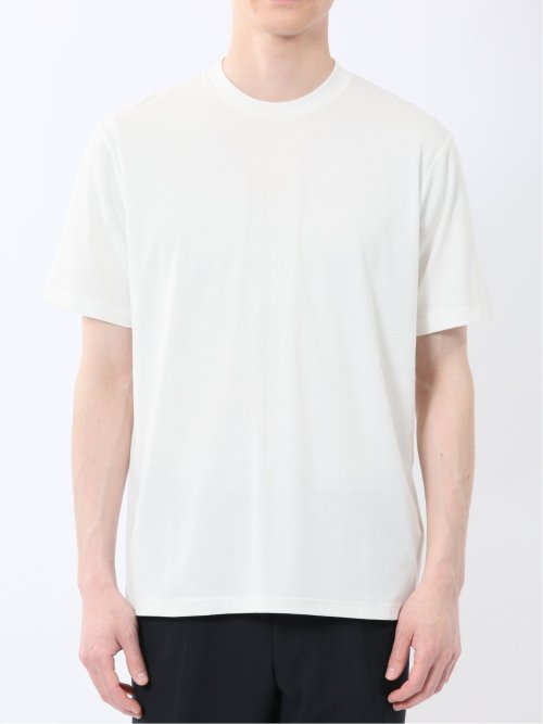 接触冷感 スロープネック半袖Tシャツ