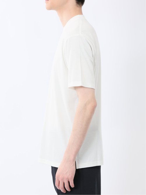 接触冷感 スロープネック半袖Tシャツ