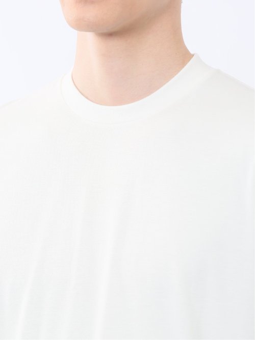 接触冷感 スロープネック半袖Tシャツ