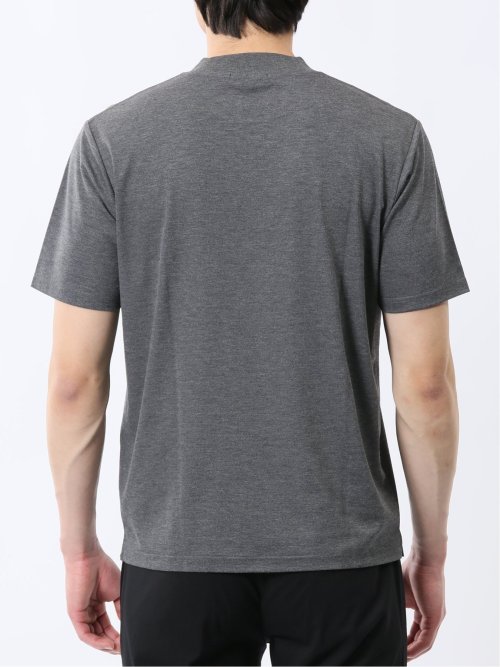 接触冷感 スロープネック半袖Tシャツ