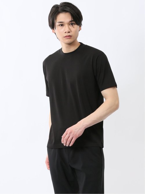 接触冷感 クルーネック半袖Tシャツ