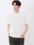【DRESS T-SHIRT】シルケットポンチ スロープネック 半袖 Tシャツ