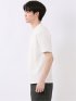 【DRESS T-SHIRT】シルケットポンチ スロープネック 半袖 Tシャツ