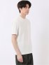【DRESS T-SHIRT】シルケットポンチ スロープネック 半袖 Tシャツ