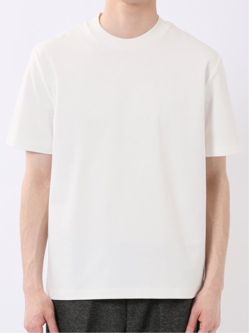 【DRESS T-SHIRT】シルケットポンチ スロープネック 半袖 Tシャツ