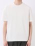 【DRESS T-SHIRT】シルケットポンチ スロープネック 半袖 Tシャツ